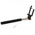 Wholesale Wired Selfie Stick with Remote Small Clip (Purple)